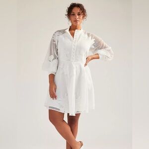 Anthropologie x Mare Mare Sabine Embroidered Mini Dress